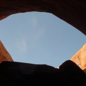 sky view from overhanging oxbow where we tied up Hunkydory & Voyager  to explore up 50 mile on Mokai\'s
