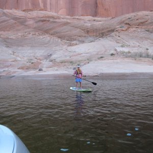 Paddleboarding on Powell  -- C-View