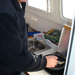 Media 'Breakfast anyone, first time cooking on the Wallas' in album 'The day we brought it home, Brenda is already getting her cleaned up.'