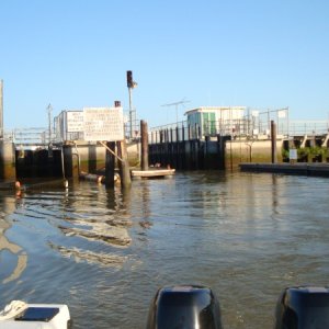 Flood control locks on the Sacramento Delta