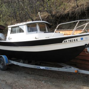 Bottom paint, side view