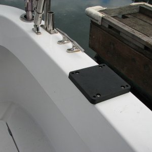 Media 'Scotty Base through bolted to gunwale' in album 'Coho - just over 10 pounds - caught at Scatchett Head 09 17 07'