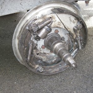 backing plate and brakes
