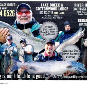 Media 'Advertisement in Northwest Sportsman Magazine, January 2012.  The gentleman in the middle was my wife's cousin Bill.  A great fisherman and great adventurer.  RIP Bill.
If you didn't notice, that's me in the middle of the picture, the 3rd person on the right of the three people together.' in album 'Advertisement in Northwest Sportsman Magazine, January 2012.  The gentleman in the middle was my wife's cousin Bill.  A great fisherman and great adventurer.  RIP Bill.
If you didn't notice, that's me in the middle of the picture, the 3rd person on the right of the three people together.'
