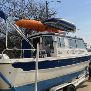 Media 'Kayaks on rack' in album 'Template for roof rack made out of 3/4\" PVC'