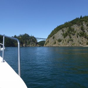 Checking out Canoe Pass