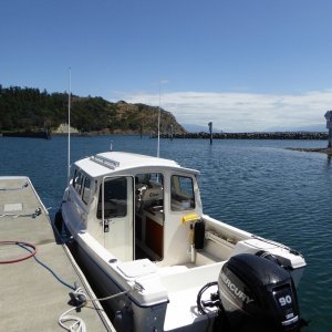 Fuel stop at Cap Sante