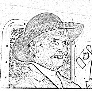 Media 'El on Halcyon at Fossil Bay 7-20-11 Sketch' in album 'Pat Rowing Dinghy in Decatur Tombolo Cove 7-17-11'