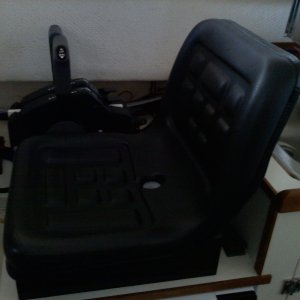 changed out original seat for one that sits higher and is firmer. has hiden storage under seat