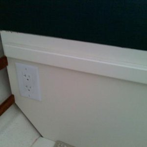 03/01/2010, newly installed electrical receptacle, used for tv, lamp, air conditioning, etc. 15 amp, 110 volt system