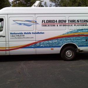 florida bow thruster,inc. arrived at my office parking lot and worked for 2 1/2 days installing a bow thruster. i would recommend them, if asked.
