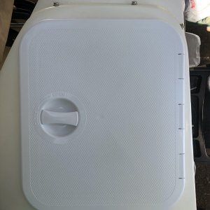 Media 'New Port Hatch Installed' in album 'Old Port Hatch Cover over Live Well'