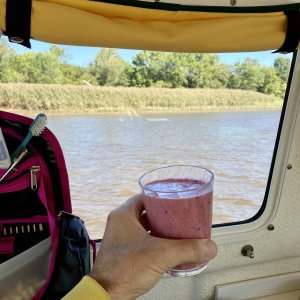 Media 'smoothy on the boat - the boat I grew up on  barely had electricity ( and no VHF)' in album 'a beautiful place to pass the afternoon'