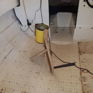 4000 watt heater with custom stand for drying wet cores