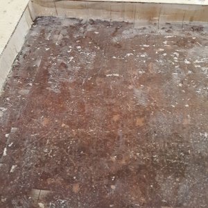 ground and cleaned with acetone