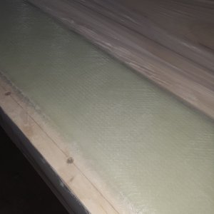 covered with plastic after 8 layers to gel up