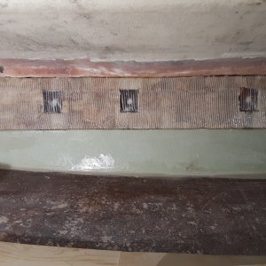 thickened epoxy over first layer