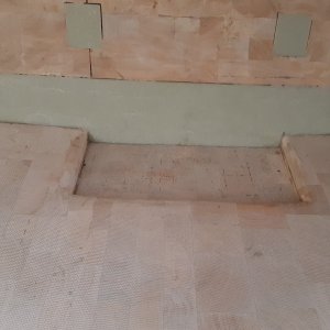 grinding a radius on the edges of the sump