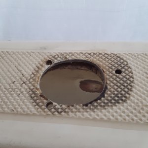 old flush mount rod holder location