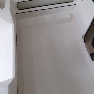 cockpit floor just after gelcoating