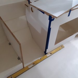 fitting up the new cabinets
