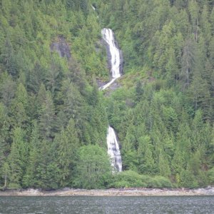 Waterfall in Princess Royal Channel