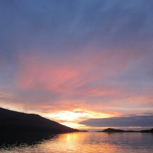 At 11:00PM south of Prince Rupert, BC, Canada