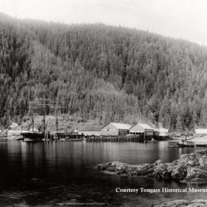 Loring sometime between 1900 and 1930  
The upper white house just left of the sailing ship is still there.