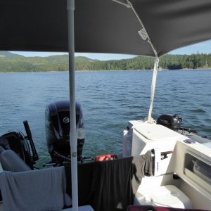 Moving the boat Thursday morning
