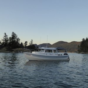 Media 'Back at the boat, winds kicked up finally after sunset' in album 'Moving the boat Thursday morning'