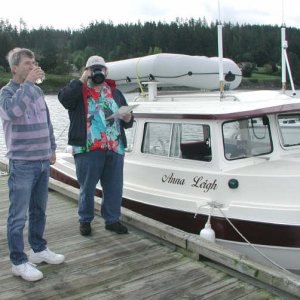 Christening Anna Leigh at Lopez Islander