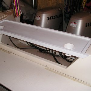 Media 'Shelf made with plastic wood with drink holders' in album 'Anna Leigh with camper top'