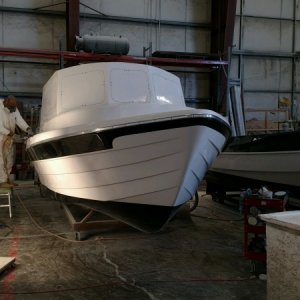 First gel coat image front hull - 7/28/17