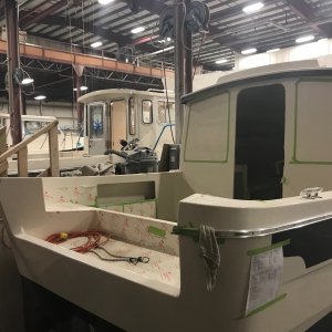 Media 'Boat finishing station (my boat will be there next week) 8/4/17' in album 'First hull picture 7/7/1027'