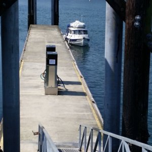 Fuel dock at Blakely.
