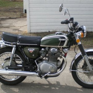 My 7th bike. 1973 Honda CB350G. Not actual picture.