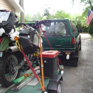 Trailered up north on our honeymoon.