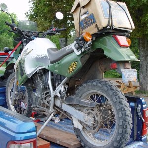 Not my bike but, looks like he was having fun.
