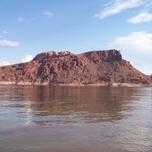 This is a view from where we beached C-Swell on the main channel Friday night just past Iceberg Canyon across from The Rincon.