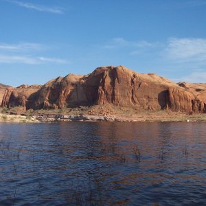 Saturday night we beached C-Swell on the main channel just before the Escalante River.