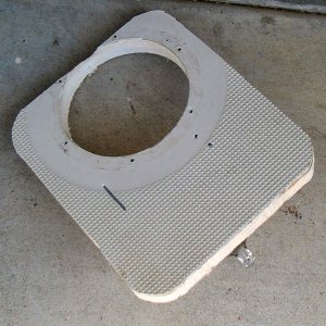 Cockpit Floor Cutout, showing balsa layer