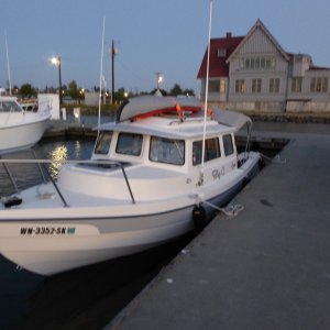 Decided to try out the north basin visitor dock instead.  Was actually quite nice, and rates not bad.