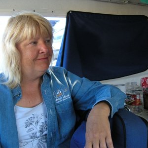 Joan Bathurst in focus. Ganges.