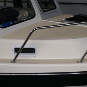 Boat mods 007 - Portlight in V-berth, starboard side