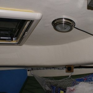 Boat Mods - Windlass Switch 09 New plug-in for remote switch on starboard side of v-berth.