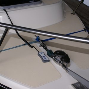 Boat Mods - Windlass Switch 13 Remote switch on deck.