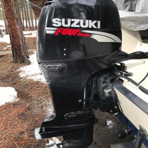 Suzuki DF 90 outboard engine.