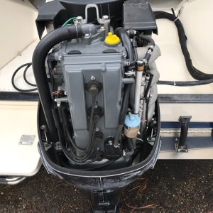 Suzuki DF 90 outboard engine.