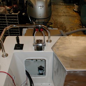 (Bob Cat) aft steering and engine controls