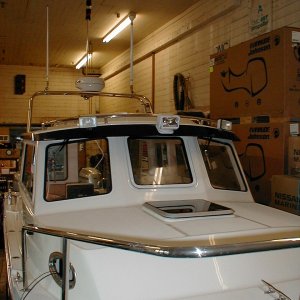 (Bob Cat) arch and searchlight